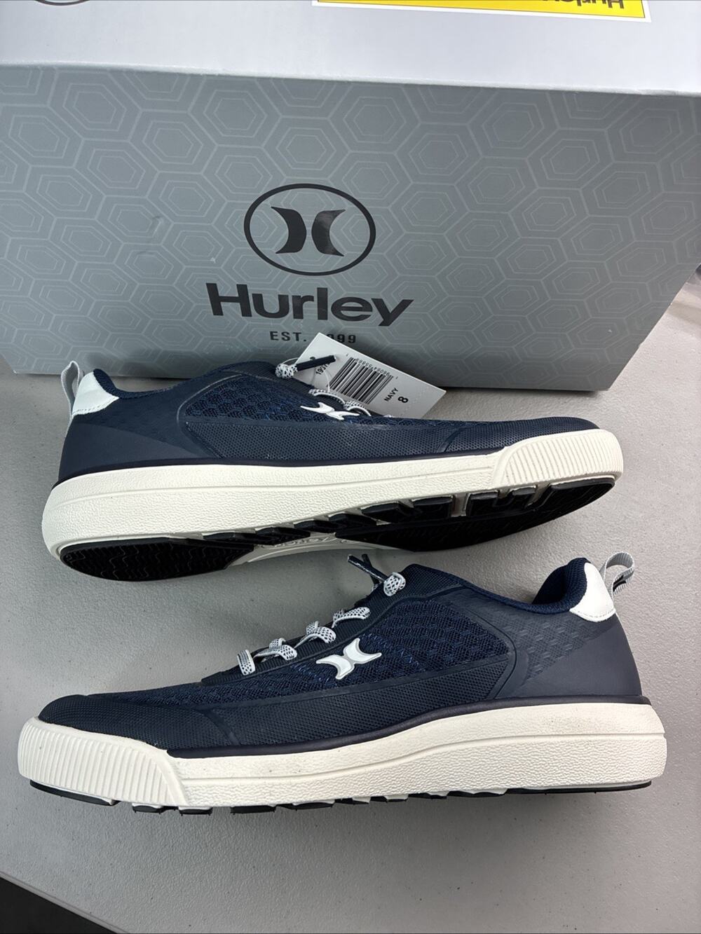 Hurley Exeter Men’s Athletic Casual Shoe Breathable Sport Sneaker Navy Size 8